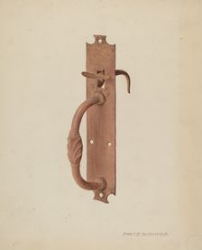 Latch, c. 1939. Creator: Fritz Boehmer