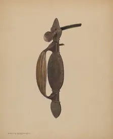 Latch, c. 1939. Creator: Fritz Boehmer