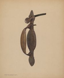 Latch, c. 1939. Creator: Fritz Boehmer