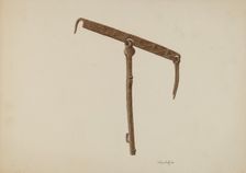 Latch from Mission, c. 1939. Creator: Cornelius Christoffels
