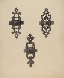 Latches, 1935/1942. Creator: Al Curry