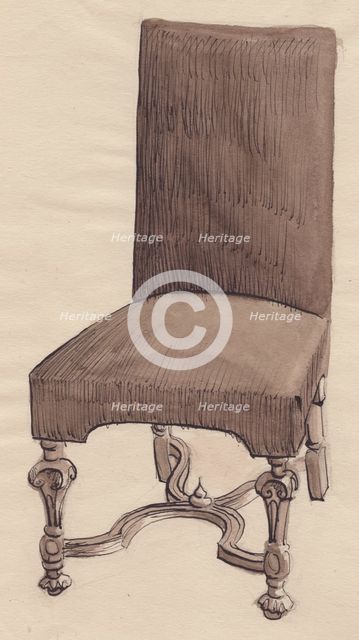 'Late 17th century chair', (1951).  Creator: Shirley Markham.