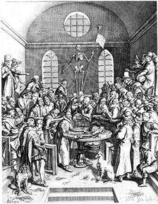 Late 16th century anatomy theatre, Jacques de Gehyn the Elder, 1633. Artist: Jacques de Gehyn the Elder