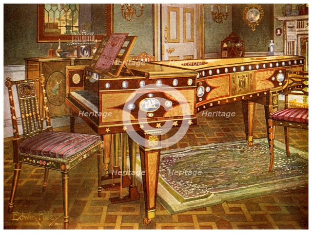 Late 18th century decorative furniture, 1911-1912.Artist: Edwin Foley