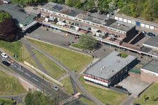 Late 1950s shopping parade and public house, Newfield Green, Sheffield, 2017. Creator: Dave Went