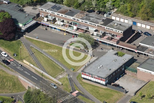 Late 1950s shopping parade and public house, Newfield Green, Sheffield, 2017. Creator: Dave Went.