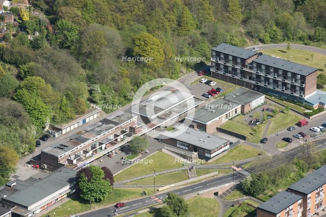 Late 1950s shopping parade and public house, Newfield Green, Sheffield, 2017. Creator: Dave Went.