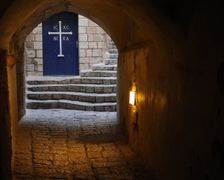 Late afternoon, a street in the old town, Jaffa, Israel, 2013. Creator: LTL