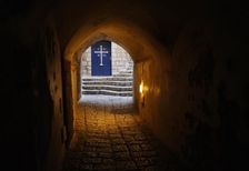 Late afternoon, a street in the old town, Jaffa, Israel, 2013. Creator: LTL