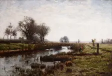 Late Afternoon, Dachau Moor, 1885. Creator: Theodore Clement Steele