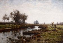 Late Afternoon, Dachau Moor, 1885. Creator: Theodore Clement Steele