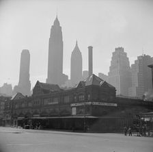 Late evening on the lower East Side, New York, 1943. Creator: Gordon Parks