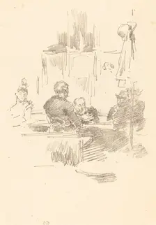 Late Picquet, 1894. Creator: James Abbott McNeill Whistler