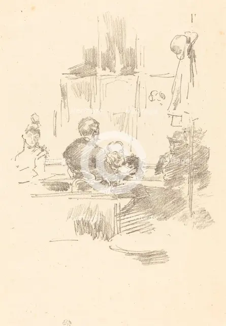 Late Picquet, 1894. Creator: James Abbott McNeill Whistler.