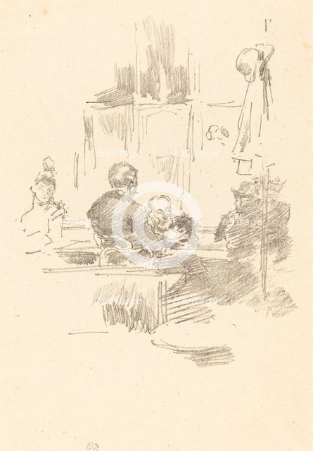 Late Picquet, 1894. Creator: James Abbott McNeill Whistler.