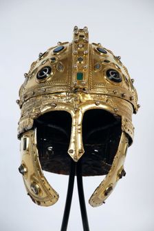 Late Roman ridge helmet, 4th century
