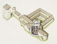 Late Saxon church, St Augustine's Abbey, Canterbury, Kent, late 20th or early 21st century. Artist: Peter Urmston