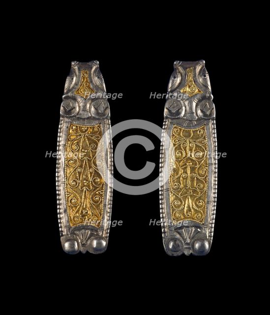 late-Saxon strap end, 9th century. Artist: Unknown.