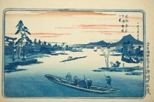 Late Spring at Massaki (Massaki boshun no kei), from the series "Famous Views of the..., c. 1831. Creator: Ando Hiroshige