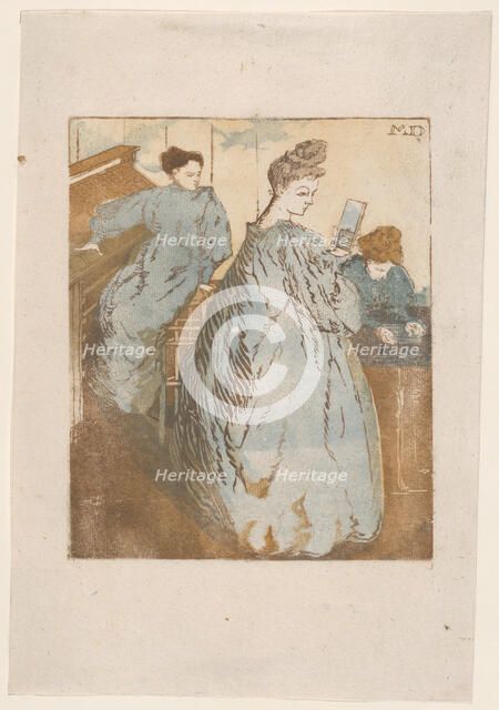 L'Atelier de composition typographique, ca. 1895. Creator: Maurice Delcourt.