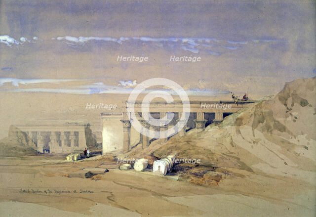 'Lateral View of the Temple called Typhonaeum at Dendera', Egypt, 19th century. Artist: David Roberts
