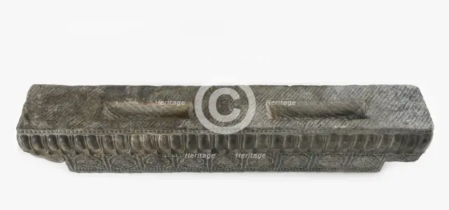 Lateral stretcher from the base of a funerary couch..., Period of Division, Northern Qi dynasty, 550 Creator: Unknown.
