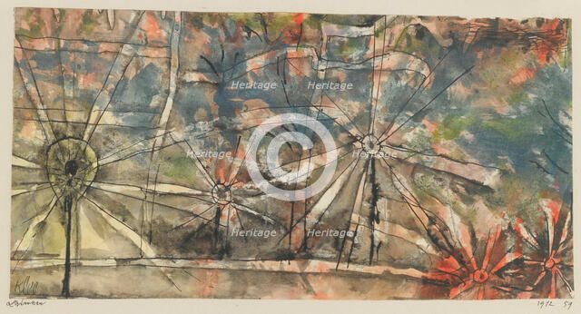 Laternen (Street Lamps) , 1912. Creator: Klee, Paul (1879-1940).