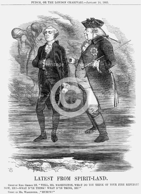 'Latest from Spirit-Land', 1863. Artist: John Tenniel