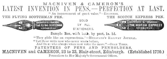 Latest Invention in Pens - Perfection at Last, 1883. Creator: Unknown.