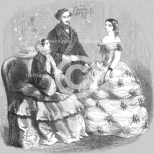 'Latest Paris Fashion', 1854. Creator: Unknown.
