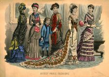 Latest Paris Fashions 1881. Creator: Unknown