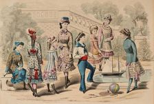 Latest Paris Fashions and Childrens Fancy Costumes, 1880. Creator: Unknown