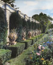 Lathrop Colgate house, Bedford Village, New York, 1921. Creator: Frances Benjamin Johnston