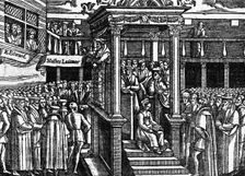 Latimar Preaching Before King Edward VI c1550, (c1902-1905)