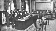 Latin America Against Germany; In Rio de Janeiro: the session of October 26.., 1917. Creator: Unknown