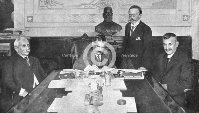 Latin America Against Germany; On the same day, Mr. Wenceslao Braz, President... 1917. Creator: Unknown.