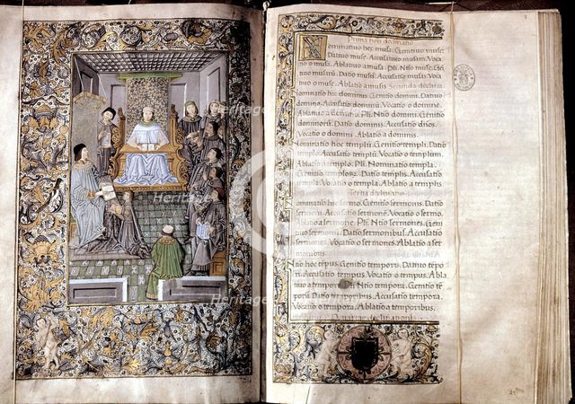 Latin Grammar' by Elio Antonio Nebrija (1441-1522), 1492 Edition.