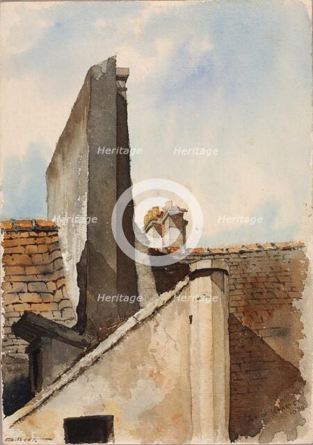 Latin Quarter, Paris, 1880. Creator: Cass Gilbert.