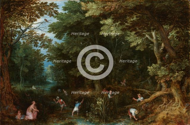 Latona and the Lycian Peasants, c.1605. Creator: Jan Brueghel the Elder.