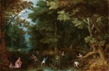 Latona and the Lycian Peasants, c.1605. Creator: Jan Brueghel the Elder