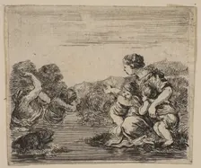Latona, from Game of Mythology (Jeu de la Mythologie), 1644. Creator: Stefano della Bella