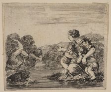 Latona, from Game of Mythology (Jeu de la Mythologie), 1644. Creator: Stefano della Bella