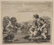 Latona, from Game of Mythology (Jeu de la Mythologie), 1644. Creator: Stefano della Bella