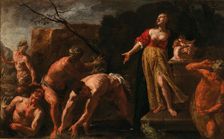 Latona turning the Lycian peasants into frogs. Creator: Vassallo, Antonio Maria (ca. 1620-1664/73)