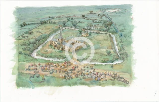 Latton Priory, Latton Bush, North Weald Bassett, Epping Forest, Essex, July 2018. Creator: Judith Dobie.