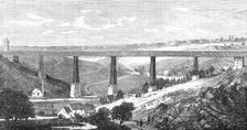 Lattice iron viaduct at the Ruisseau d’Alma, junction of the Montlucon and Limoges Railway, 1868. Creator: Unknown