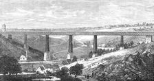 Lattice iron viaduct at the Ruisseau d’Alma, junction of the Montlucon and Limoges Railway, 1868. Creator: Unknown