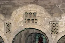 Latticework, Church of Santa Cristina de Lena, Pola de Lena, Asturias, Spain, 9th century, (2008). Creator: LTL