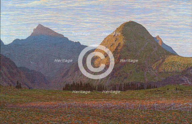 L'Aube au Praz-de-Lys, 1901. Creator: Perrier, Alexandre (1862-1936).