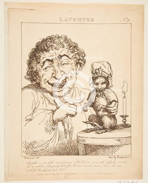 Laughter (Le Brun Travested, or Caricatures of the Passions), January 21, 1800. Creator: Thomas Rowlandson.